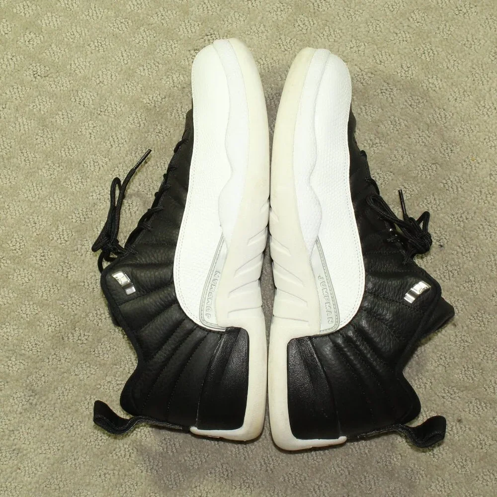 Size 12 - Air Jordan 12 Retro Low Playoffs Black/Varsity Red-White Sneakers IOB